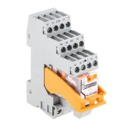 1 pcs - Phoenix Contact RIF-2-RSC-LV-230AC/4X21 Series Interface Relay, DIN Rail Mount, 230V ac Coil, 4PDT, 4-Pole