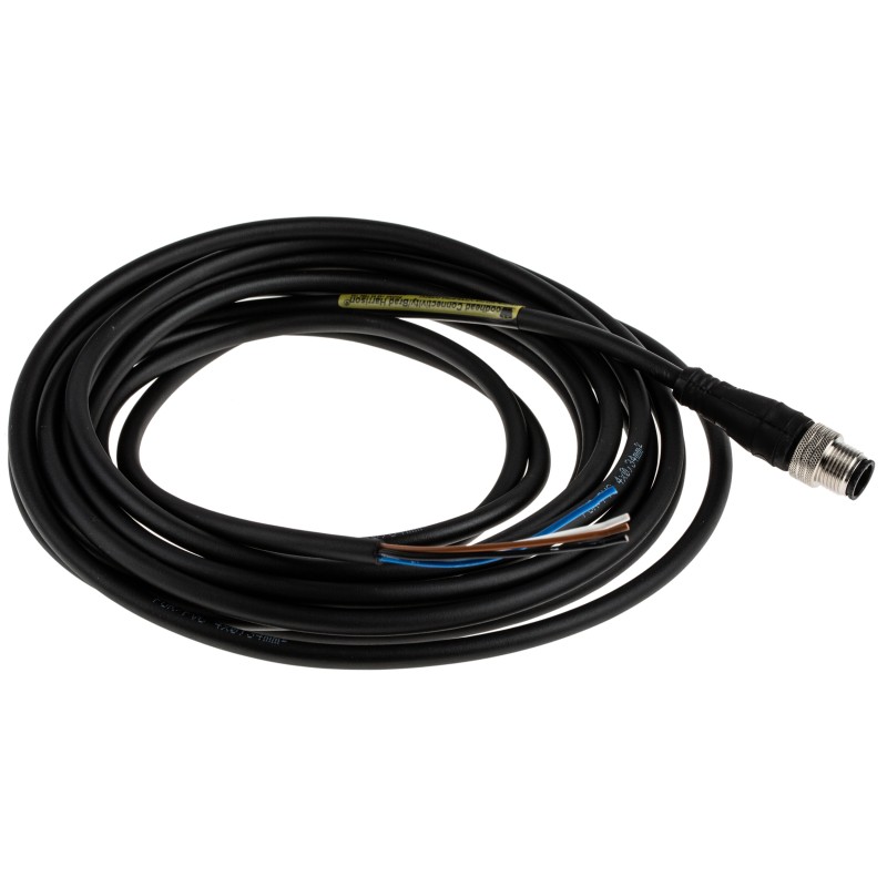 1 pcs - Brad from Molex Straight Male 4 way M12 to Unterminated Sensor Actuator Cable, 5m