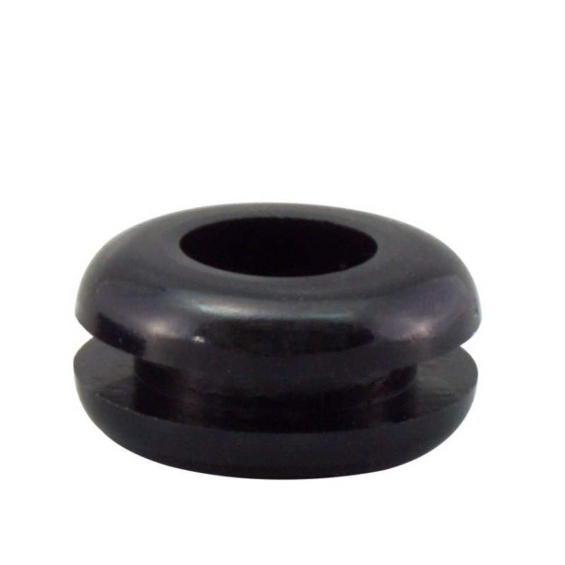 1 Bag of 100 - RS PRO Black PVC 10.9mm Cable Grommet for Maximum of 7.8mm Cable Dia.