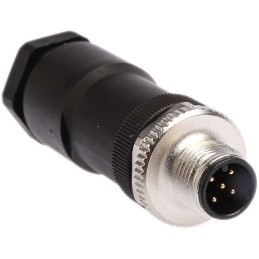 50 pcs - Binder Circular Connector, 5 Contacts, Cable Mount, M12 Connector, Plug, Male, IP67, 713 Series