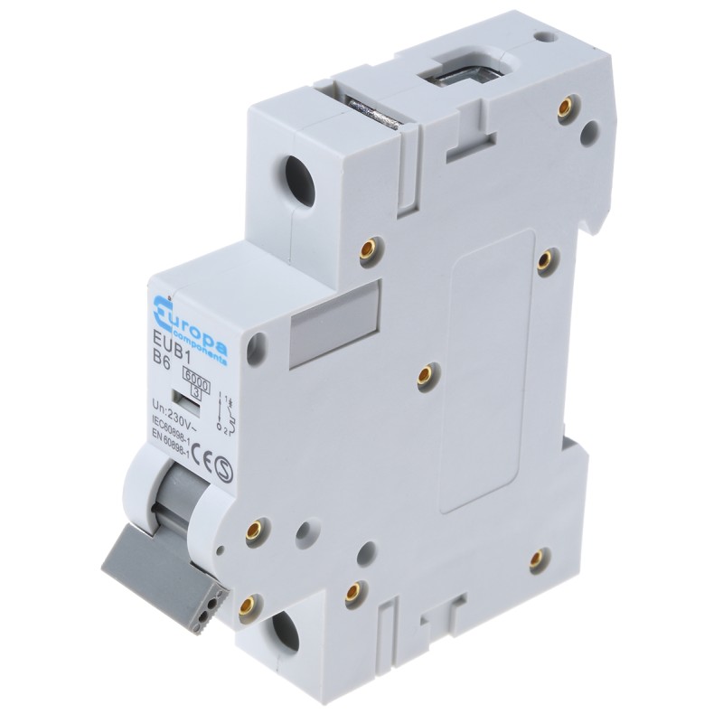 1 pcs - Europa EUB1 EUB MCB, 1P, 6A Curve B, 230V AC