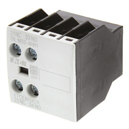 1 pcs - Eaton Auxiliary Contact, 2 Contact, 1NC + 1NO, Front Mount