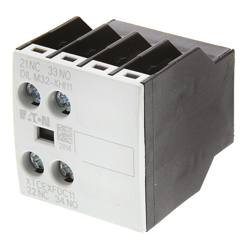 1 pcs - Eaton Auxiliary Contact, 2 Contact, 1NC + 1NO, Front Mount