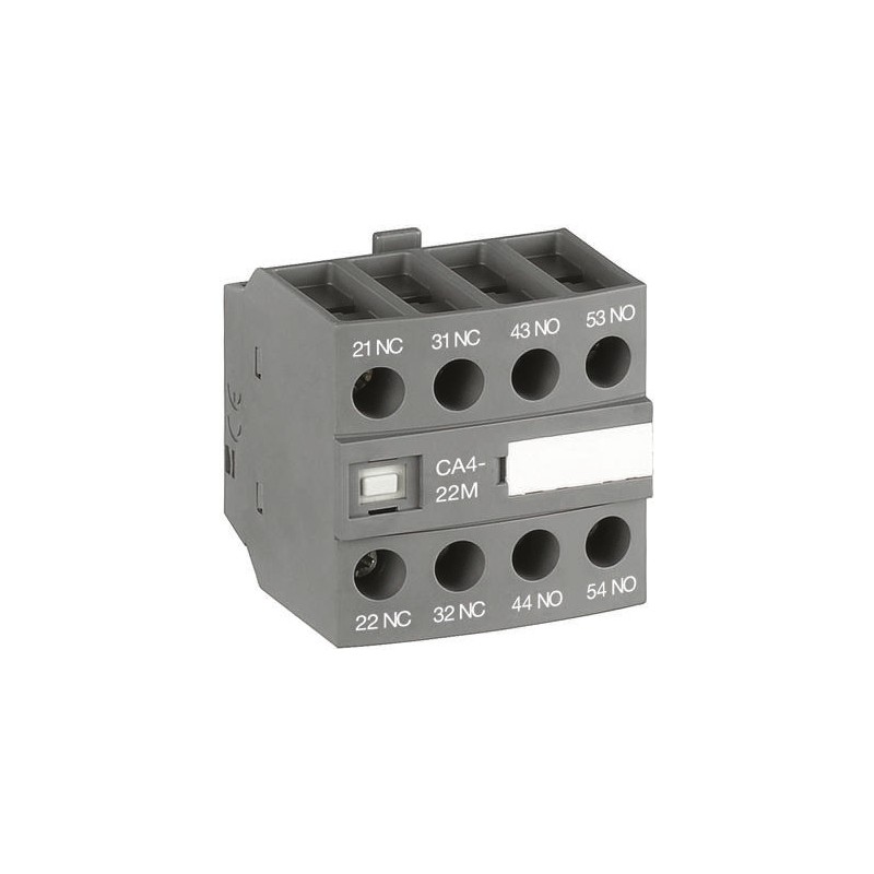 1 pcs - ABB Auxiliary Contact, 4 Contact, 1NC + 3NO, Front Mount