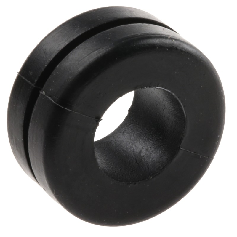 1 Bag of 100 - HellermannTyton Black PVC 11mm Cable Grommet for Maximum of 8mm Cable Dia.