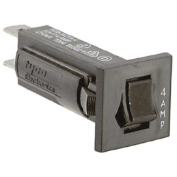 1 pcs - TE Connectivity Thermal Circuit Breaker - W28 Single Pole 32 V dc, 250V ac Voltage Rating, 4A Current Rating