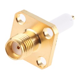 50 pcs - TE Connectivity, jack Flange Mount SMA Connector, 50Ω, Crimp Termination, Straight Body