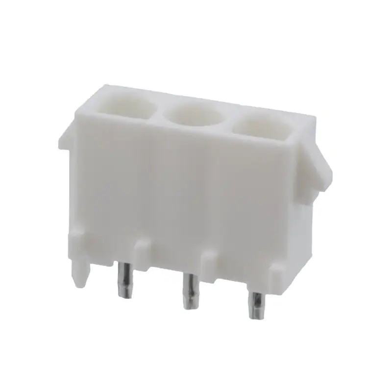 1404 pcs - Molex MLX Series Vertical PCB Header, 3 Contact(s), 6.35mm Pitch, 1 Row(s), Shrouded