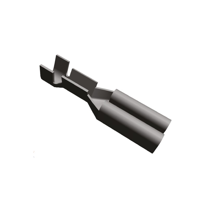 1 Pack of 10000 - TE Connectivity FASTIN-FASTON .110 Uninsulated Female Spade Connector, Receptacle, 2.79 x 0.51mm Tab Size, 0.3