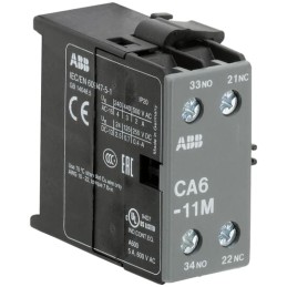 1 pcs - ABB Auxiliary Contact, 2 Contact, Side Mount, CA6