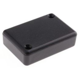 1 pcs - Hammond 1551 Series Black ABS Enclosure, IP54, Flanged, Black Lid, 50 x 35 x 15mm