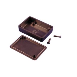 1 pcs - Hammond 1551 Series Black ABS Enclosure, IP54, Flanged, Black Lid, 50 x 35 x 15mm