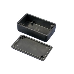1 pcs - Hammond 1551 Series Black ABS Enclosure, IP54, Flanged, Black Lid, 50 x 35 x 15mm