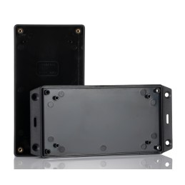 1 pcs - Hammond 1591 Series Black Flame Retardant ABS Enclosure, IP54, Flanged, Black Lid, 152 x 81 x 46mm
