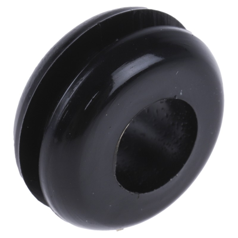 1 Bag of 100 - RS PRO Black PVC 10mm Cable Grommet for Maximum of 6.4mm Cable Dia.