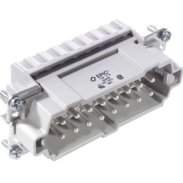 1 pcs - Epic Contact Heavy Duty Power Connector Insert, 16A, Female, H-BE Series, 16 Contacts