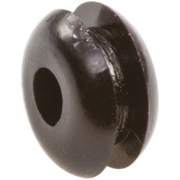 1 Bag of 100 - RS PRO Black PVC 6mm Cable Grommet for Maximum of 3mm Cable Dia.
