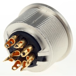 50 pcs - Lumberg, KFV 8 Pole M16 Din Socket, DIN EN 60529, 5A, 60 V ac IP40, Female, Panel Mount