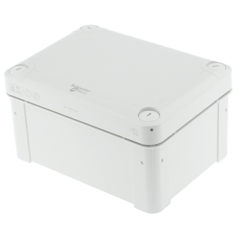 1 pcs - Schneider Electric Thalassa TBS Series ABS Wall Box, IP66, 164 mm x 121 mm x 87mm