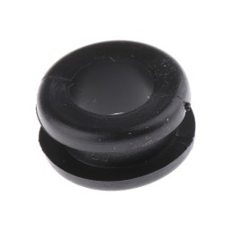 1 Bag of 100 - HellermannTyton Black PVC 13.5mm Cable Grommet for Maximum of 10mm Cable Dia.