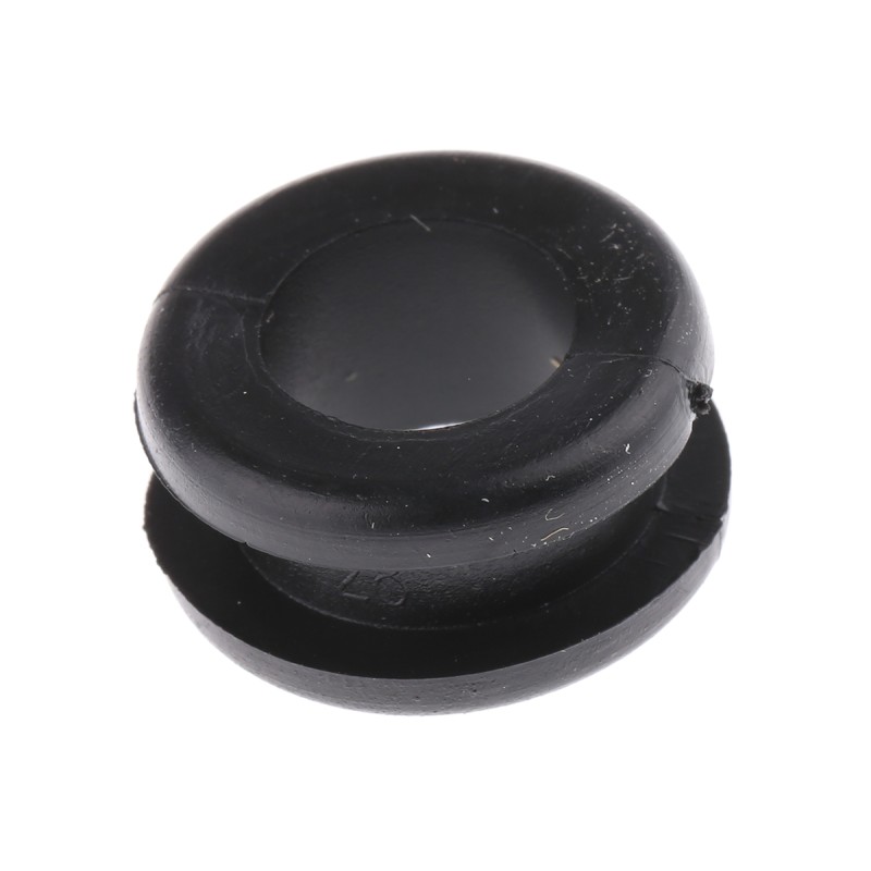 1 Bag of 100 - HellermannTyton Black PVC 13.5mm Cable Grommet for Maximum of 10mm Cable Dia.