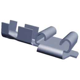 1 Pack of 13000 - TE Connectivity FASTON .250 Uninsulated Female Spade Connector, Flag Terminal, 6.35 x 0.81mm Tab Size, 0.8mm² 