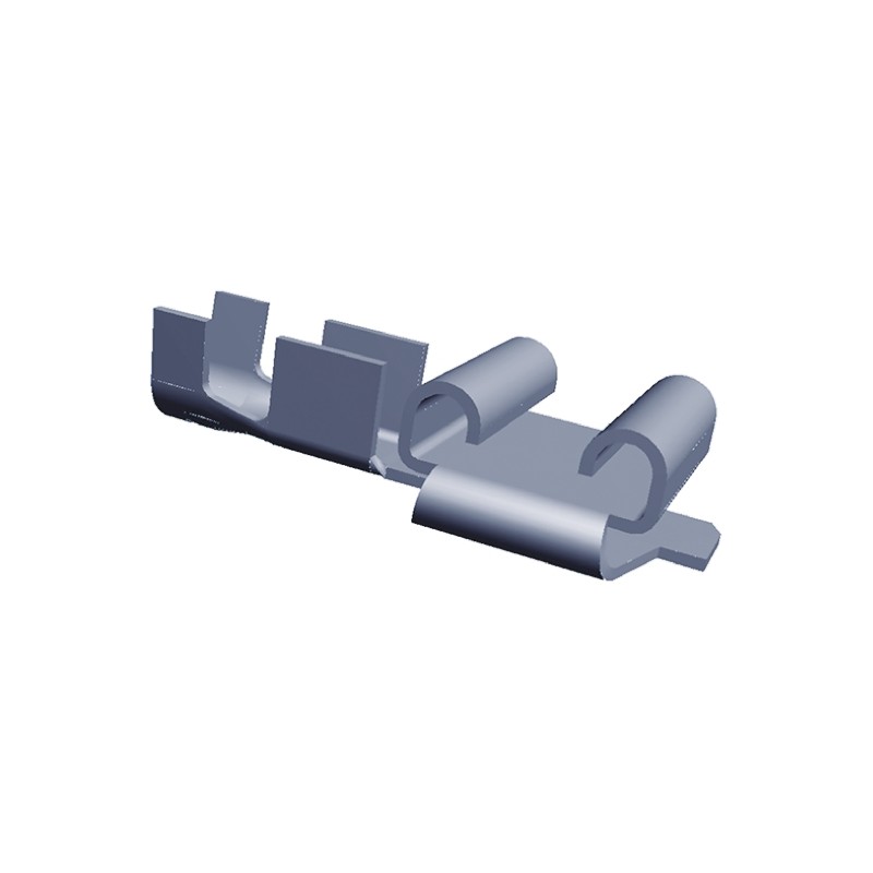 1 Pack of 13000 - TE Connectivity FASTON .250 Uninsulated Female Spade Connector, Flag Terminal, 6.35 x 0.81mm Tab Size, 0.8mm² 