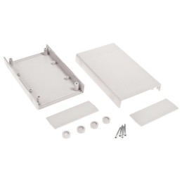 1 pcs - RS PRO Light Grey Polycarbonate Enclosure, IP30, 147.6 x 92.5 x 36.2mm