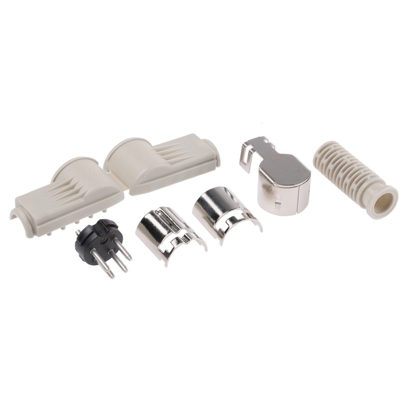 1 pcs - Hirschmann, MAWI 4 Pole Right Angle Din Plug, 4A, 34 V ac/dc IP30, Male, Cable Mount