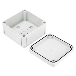 1 pcs - Spelsberg TK PS Series Grey Polystyrene Enclosure, IP66, Grey Lid, 110 x 110 x 66mm
