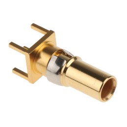 1 pcs - RS PRO , Straight , Male Gold , Copper Alloy , Backplane Connector Contact