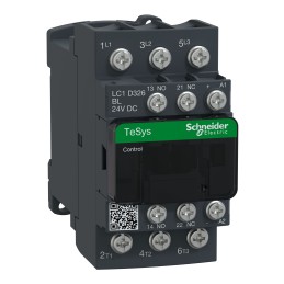 1 pcs - Schneider Electric LC1D Series Contactor, 24 V dc Coil, 3-Pole, 32 A, 15 kW, 3NO, 300 V dc, 690 V ac