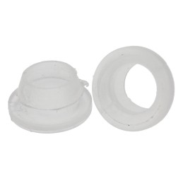 1 Bag of 100 - HellermannTyton Natural Polyethylene Cable Grommet for Maximum of 5.4mm Cable Dia.