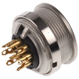 50 pcs - Lumberg, KFV 8 Pole M16 Din Socket, DIN EN 60529, 5A, 60 V ac IP40, Female, Panel Mount