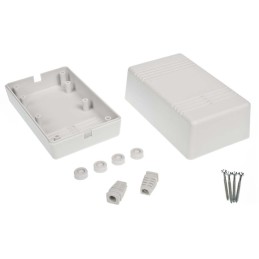 1 pcs - RS PRO Light Grey Polycarbonate Enclosure, IP30, 130 x 79 x 65mm