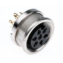 50 pcs - Lumberg, KFV 7 Pole M16 Din Socket, DIN EN 60529, 5A, 250 V ac IP40, Female, Panel Mount
