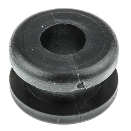 1 Bag of 100 - HellermannTyton Black PVC 10mm Cable Grommet for Maximum of 6mm Cable Dia.