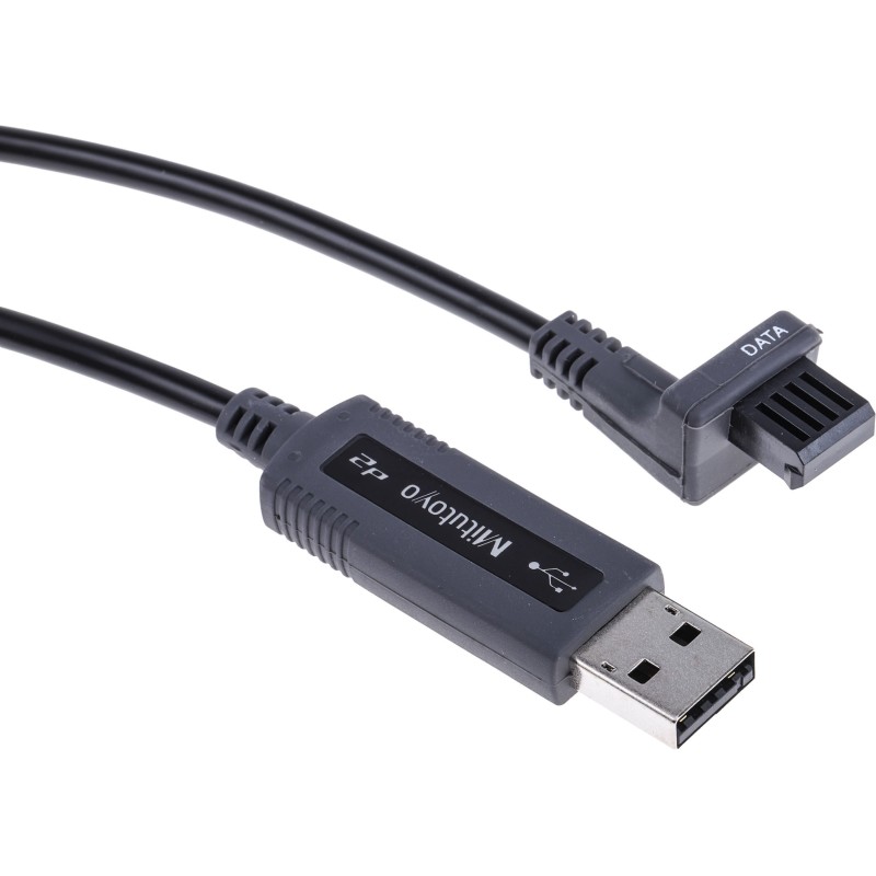 1 pcs - Mitutoyo Linear Counter Cable, USB-A to VCP (USB-INT-C) For Use With Digimatic Series, 2m Length