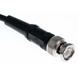 1 pcs - Atem Male BNC to Male BNC Coaxial Cable, 250mm, RG58C/U Coaxial, Terminated