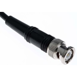 1 pcs - Atem Male BNC to Male BNC Coaxial Cable, 250mm, RG58C/U Coaxial, Terminated