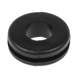 1 Bag of 100 - RS PRO Black PVC 9.5mm Cable Grommet for Maximum of 6.4mm Cable Dia.