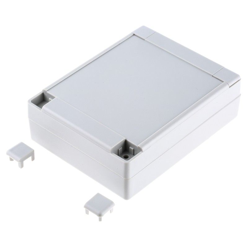 1 pcs - CAMDENBOSS 7000 Series Grey ABS Enclosure, IP65, Grey Lid, 110 x 85 x 35mm