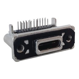 50 pcs - Amphenol ICC Right Angle, PCB Mount, Socket Type C IP67 USB Connector