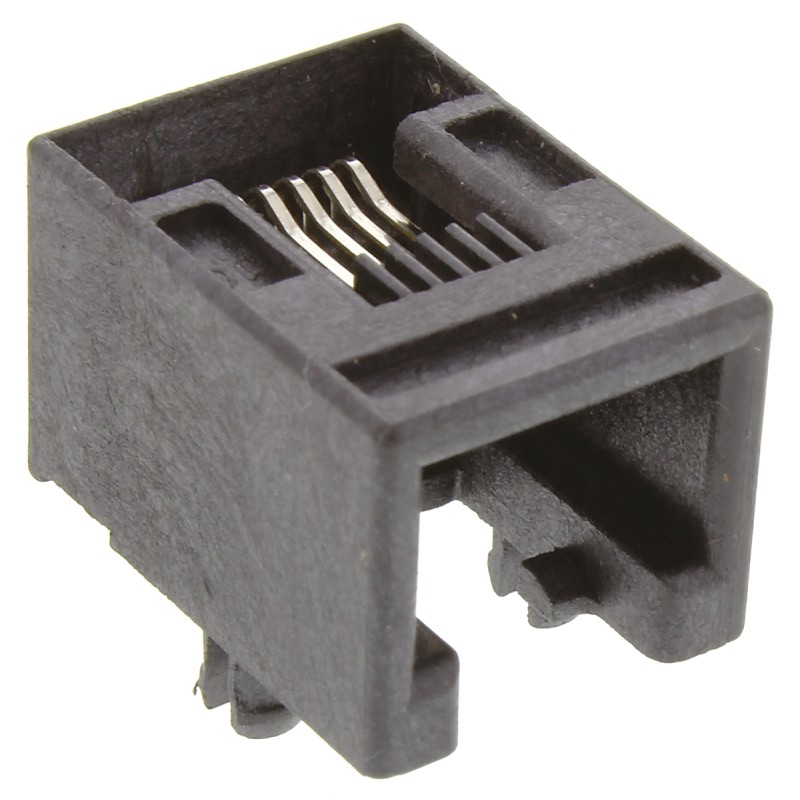 1638 pcs - Molex 95501 Series Female RJ12 Connector, Through Hole, UTP Shield