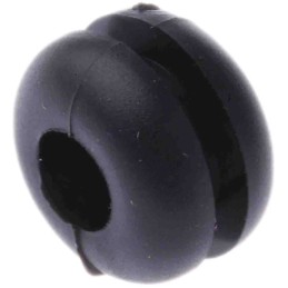 1 Bag of 100 - RS PRO Black PVC 6.4mm Cable Grommet for Maximum of 4mm Cable Dia.