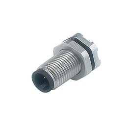 1 pcs - Binder Circular Connector, 3 Contacts, Panel Mount, M5 Connector, Socket, Male, IP67, 707 Series