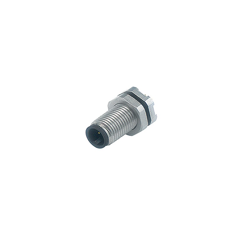 1 pcs - Binder Circular Connector, 3 Contacts, Panel Mount, M5 Connector, Socket, Male, IP67, 707 Series