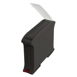 1 pcs - Italtronic Solid, Vented Enclosure Type Railbox Series , 101 x 22.5 x 79mm, ABS, Polycarbonate DIN Rail Enclosure