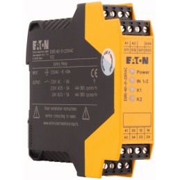 1 pcs - Eaton Dual-Channel Emergency Stop, Safety Switch/Interlock Safety Relay, 230V, 3 Safety Contacts