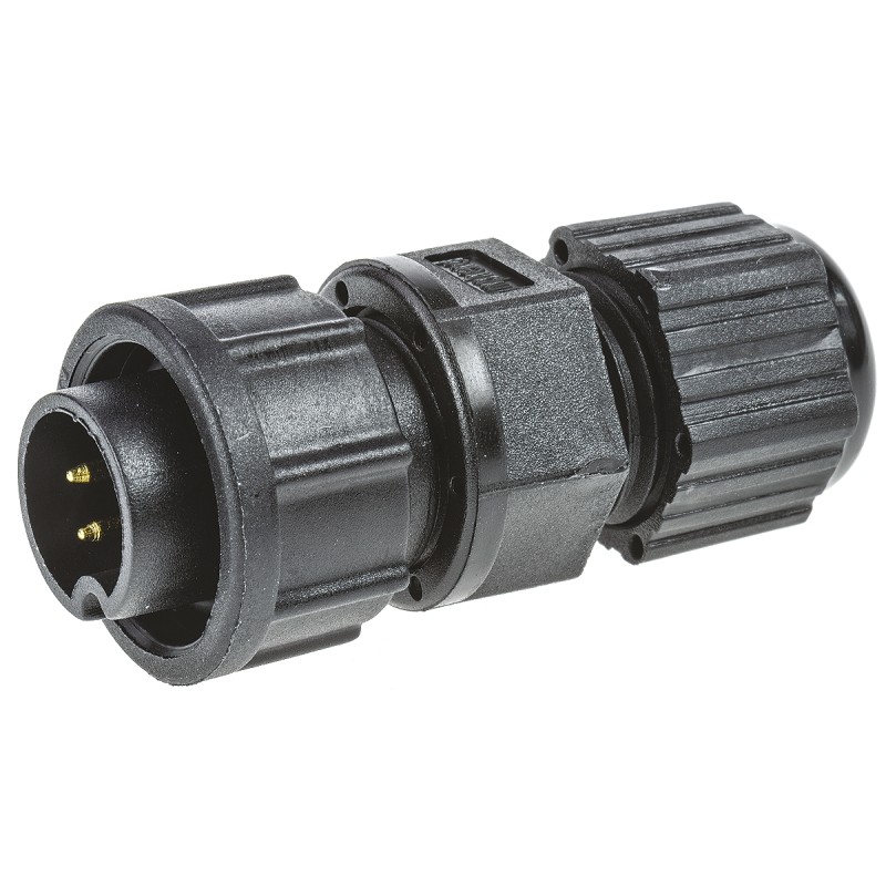 1 pcs - Amphenol Industrial Circular Connector, 4 Contacts, Panel Mount, Plug, Male, IP67, Ceres Series